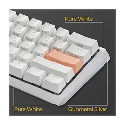 Клавіатура Ducky One 3 Mini Cherry MX Red RGB UA USB White (DKON2161ST-RUAPXPWWWSC1) - мініатюра 2