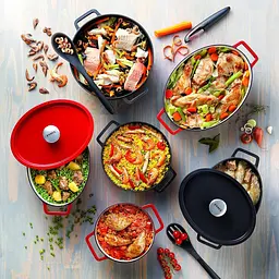 Каструля Pyrex Slow Cook чугунна 3.8 л червона (SC5AC29) - мініатюра 7
