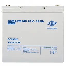 Акумулятор LogicPower LPM-MG 12V - 55 Ah AGM мультигелевий - мініатюра 4