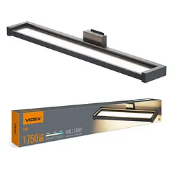 LED світильник настінний з сенсором Videx WL02, 18W 2800-4000-6000K чорний (28725-000)