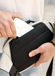 Сумка через плече бананка Sambag Flex сіра 30 × 17 × 10 см (85351030m) - мініатюра 5