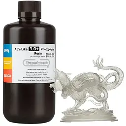 Фотополімерна смола ELEGOO Resin, ABS-like 3.0 plus 1кг, semitransparent (50.103.0212)
