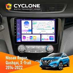 Штатна магнітола Nissan Qashqai, X-Trail 2014+ Cyclone C10-011 4x64, DSP Cyclone (НФ-00005269)