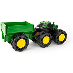 Машинка Трактор John Deere Kids Monster Treads із причепом і великими колесами (47353) - мініатюра 6