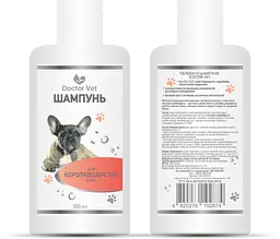 Шампунь для короткошерстих собак Doctor Vet 100 мл - мініатюра 3
