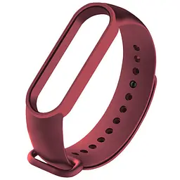 Силіконовий ремінець для Xiaomi Mi Band 7 Бордовий / Maroon