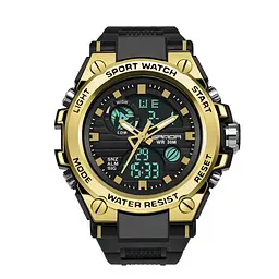 Чоловічий наручний годинник 739 Black-Gold Sanda acs0030961