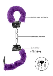 Наручники з хутром Ouch! Beginners Handcuffs Furry - мініатюра 3