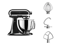 Кухонна машина KitchenAid Artisan 5KSM125EOB з відкидним блоком 4.8 л чорна - мініатюра 4