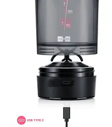 Шейкер спортивний електричний VOLTRX Gallium 600 мл Tritan Pink (Gallium_Pink) - мініатюра 8
