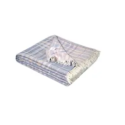 Покривало Lotus Home - Checked Caledonia блакитний 190x225 - мініатюра 6