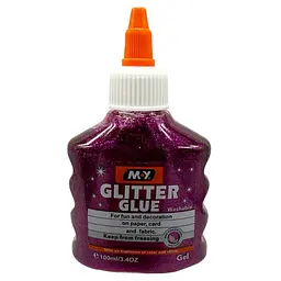 Клей декоративний "Металік Glitter" Bambi DSCN4619(Pink) 100 мл