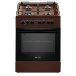 Плита газоелектрична коричнева Grunhelm AG6612BR-0