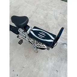 Електровелосипед E-scooter V12 двомісний 18 дюймів 600W 48V 16Ah + розкладний багажник сидіння - мініатюра 3