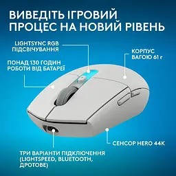 Миша Logitech G305 X Superlight White (910-007747) [177468] - мініатюра 7