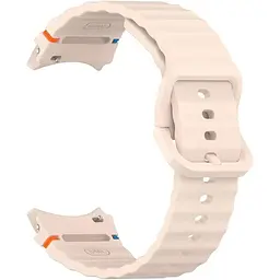 Силіконовий ремінець BeCover Ribbed Tape для Samsung Galaxy Watch (20 mm) 3 41 mm/4 40mm-44mm/5 40-44mm/6 40-44mm/7 40-44mm Pink (712047) - мініатюра 3