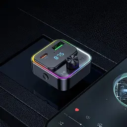 Автомобільний FM-трансмітер модулятор Bluetooth MP3 HOCO E81 Fantasy 30 W, PD/QC, USB-C/ 1xUSB-A - мініатюра 7