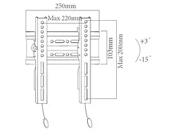 Настінне кріплення X-Digital Steel ST215 Black - мініатюра 2