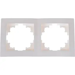 Рамка Brille подвійна біла NB-2F wh