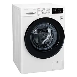 Пральна машина LG з фронтальним завантаженням F4M5TS6W, 8кг, 1400, A+++-30%, Пар, глибина 56см, Дисплей, Інвертор, Білий (F4M5TS6W)