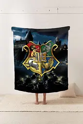 Плед 3D Замковий світ Гаррі Поттера Магічний плед з гербом 11619 135х160 см - мініатюра 2