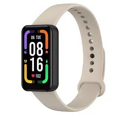 Силіконовий ремінець Primo для фітнес браслета Xiaomi Redmi Smart Band Pro (M2101B1/BHR5501GL) Ivory - мініатюра 4