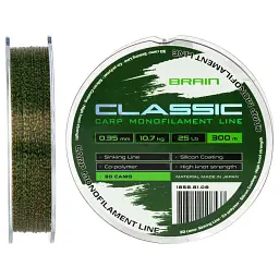 Волосінь Brain Classic Carp Line 3D (ca мo) 300 м 0.35 мм 25 lb 10.7 кг