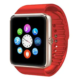Смарт-годинник GT08 з камерою і Sim картою Gold Red (16148)