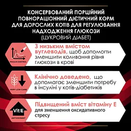 Вологий корм для котів Purina Pro Plan Veterinary Diets DM ST/OX Diabetes Managment 195 г - мініатюра 6
