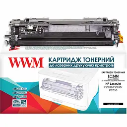Картридж тон. WWM для HP LJ P2055/M401, Canon MF-411 аналог CE505A/CF280A/Canon 719 Black ( 2400 ст.) (LC34N) - мініатюра 1