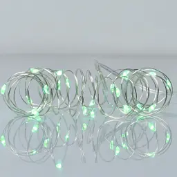 Гірлянда YES! Fun Нитка на мідному дроті 20 LED Зелена 2 м Статична На батарейках (975026)