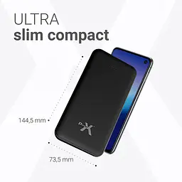 Зовнішній акумулятор - додаткова батарея PowerX K521 10000 mAh чорна - мініатюра 4