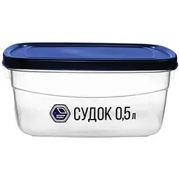 Контейнер НАРОДНИЙ ПРОДУКТ 500мл (квадратний) арт.89с