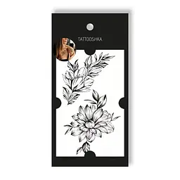 Тату Tattooshka Квіти з гілочкою L-25 (5805800012889) shop (5805800012889) - мініатюра 1
