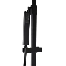 Душова система TOPAZ LEXI TL 21105-H57-BL чорна матова для ванної кімнати з верхньою та ручною лійкою - мініатюра 6