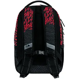 Рюкзак GoPack Teens 135M-4 Чорно-червоний (GO26-135M-4) - мініатюра 6