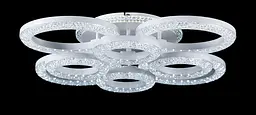 Люстра стельова LED Splendid Ray LT8003/4+4, 240W, білий, сучасний стиль, з пультом, димер - мініатюра 2