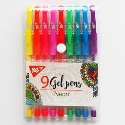 Набір ручок гелевих Yes 420432 Neon 9шт(12)(144)