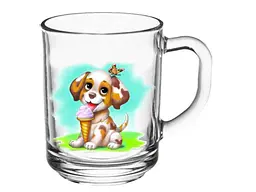 Чашка FARGLASS 250мл Green tea Веселі малюки Собака