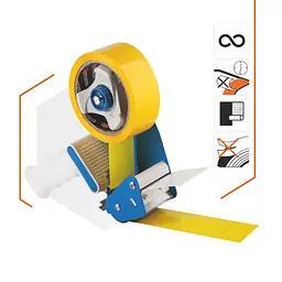 Пакувальна клейка стрічка Polax, жовта 45 мм × 60 м (101-118)