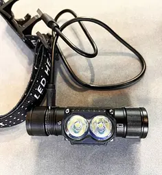 Ліхтар налобний акумуляторний X-Balog SY-5842 ліхтарик на голову Type-C 18650 2LED - мініатюра 4
