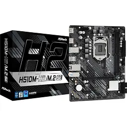Материнська плата ASRock H510M-H2/M.2 SE (1200/H470, 2xDDR4, 1xPCIex16, 2xHDMI, 4xSATA, M.2, GLan, 7.1ch, mATX) - мініатюра 5