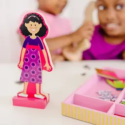 Розвиваюча іграшка Melissa&Doug Магнітна вдягалка середня Еббі і Емма (MD14940) - мініатюра 6