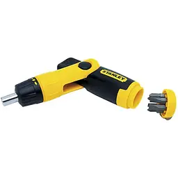 Викрутка реверсивна Stanley Pistol Grip Ratchet тріщатка насадки 22 шт. (0-63-022) - мініатюра 2