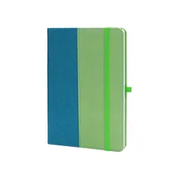 Книга записна Optima Combi-18 А5, тверда обкладинка, гумка, лінія (O20125-18)
