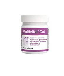 Вітамінно-мінеральна добавка для котів Dolfos Multivital Cat, 1 таблетка