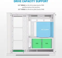 Корпус SAMA V60 без БЖ (V60-WHADA7X1-GL) White - мініатюра 7