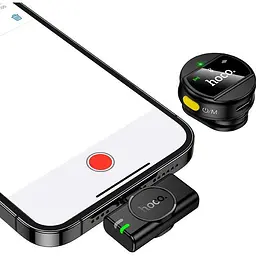Мікрофонна радіосистема Hoco L21 Charm Lightning Black [158611] - мініатюра 6