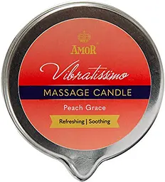 Масажна свічка Vibratissimo Peach Grace 50 мл Amor 7115090192 104704 - мініатюра 2