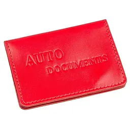 Обкладинка для авто документів на 3 слоти шкіряна Shvigel 13965 червона